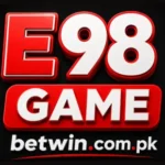 E98 Game official logo with bold red and white design for Pakistani online gaming players