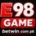 E98 Game official logo with bold red and white design for Pakistani online gaming players