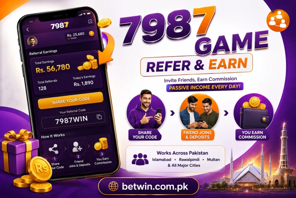 78986 Game Refer and Earn Commission Pakistan 2026