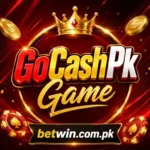 GoCashPk Game official logo with golden crown and red background for real money earning in Pakistan 2026