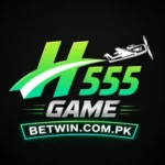H555 Game official logo with green and white design on dark background