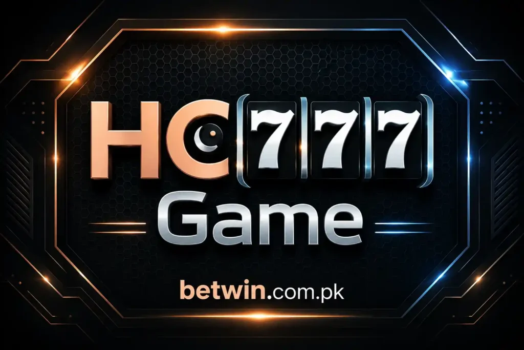 HC777 Game banner with slot machine design
