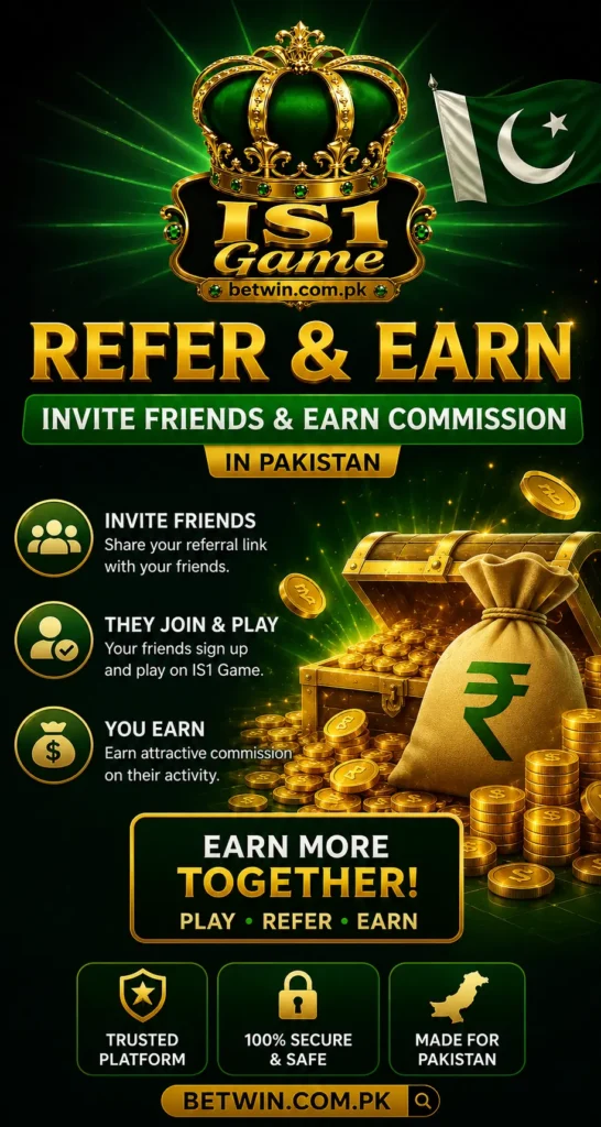 IS1 Game Refer and Earn Pakistan 2026 Invite Friends Commission Android App