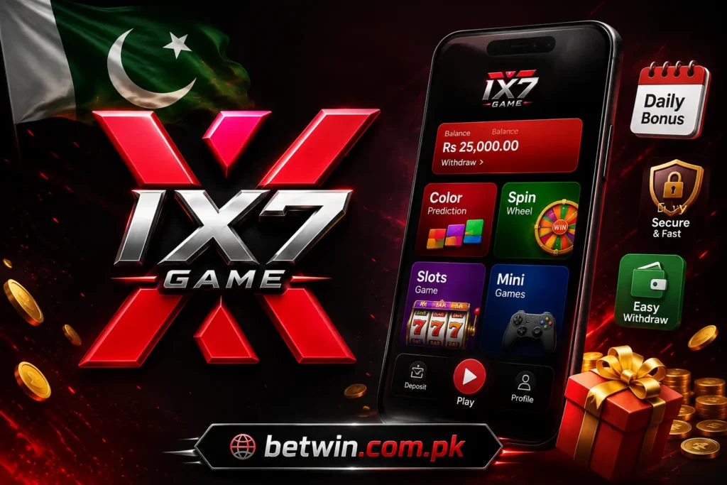 ix7 game earn money Pakistan 2026 color prediction slots spin wheel Android