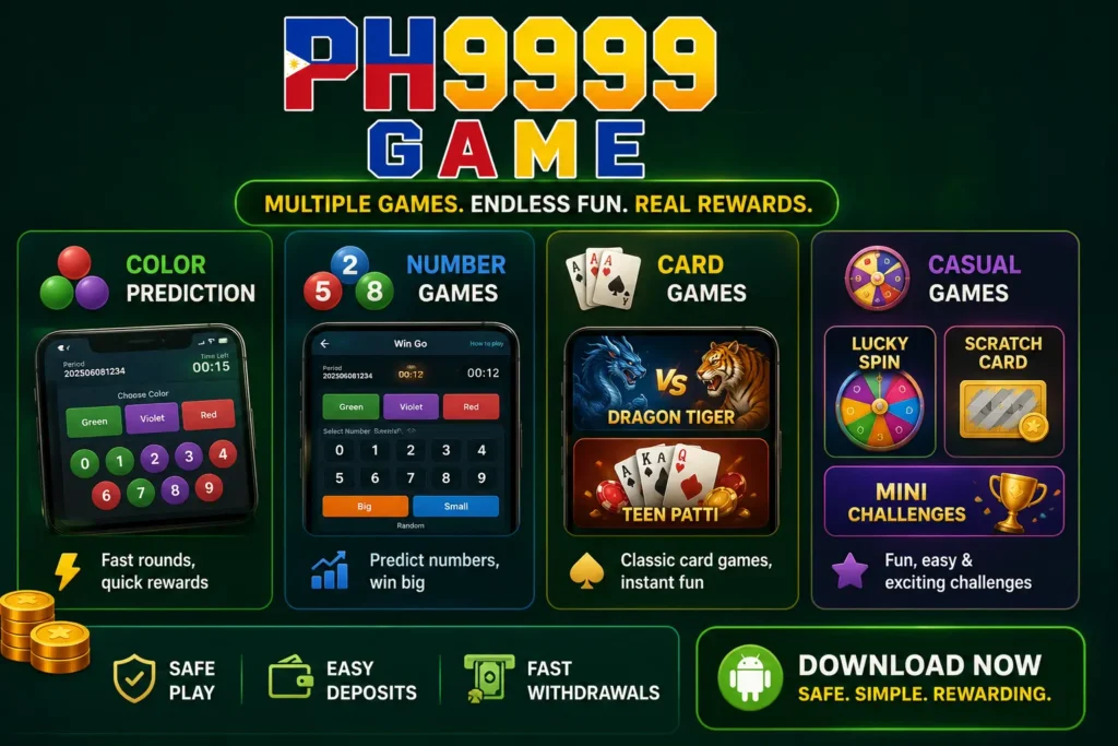 PH9999 Game color prediction teen patti dragon tiger Pakistan 2026