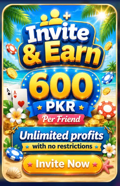 PK2026bet Game referral program offering PKR 600 invite rewards for players in Pakistan