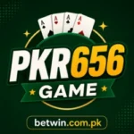 PKR656 game logo with gold coins and slot machine theme representing real money gaming platform in Pakistan